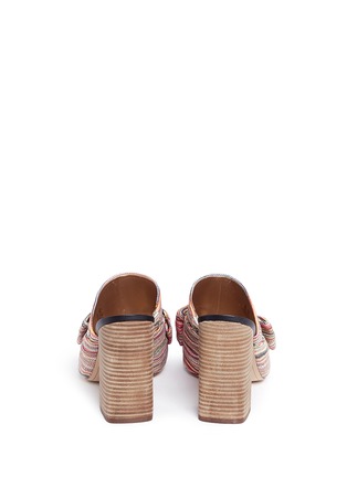 Back View - Click To Enlarge - SAM EDELMAN - 'Yumi' stripe bow mules