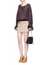 Figure View - Click To Enlarge - CHLOÉ - 'FAYE' MINI SUEDE FLAP LEATHER BACKPACK