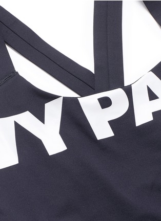 Detail View - Click To Enlarge - IVY PARK - Cross back logo print tank top