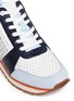 Detail View - Click To Enlarge - MICHAEL KORS - 'Billie' perforated colourblock suede and leather sneakers