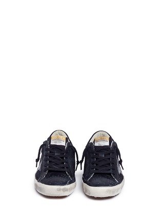 Front View - Click To Enlarge - GOLDEN GOOSE - 'Superstar' star patch corded sneakers