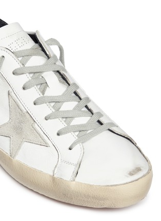 Detail View - Click To Enlarge - GOLDEN GOOSE - 'Superstar' brushed leather sneakers