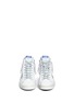 Front View - Click To Enlarge - GOLDEN GOOSE - 'Francy' smudged leather high top sneakers