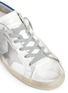 Detail View - Click To Enlarge - GOLDEN GOOSE - 'Superstar' strass embellished smudged leather sneakers