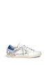 Main View - Click To Enlarge - GOLDEN GOOSE - 'Superstar' strass embellished smudged leather sneakers
