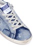 Detail View - Click To Enlarge - GOLDEN GOOSE - Superstar' bleach effect jersey sneakers