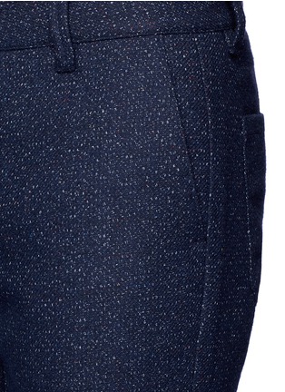 Detail View - Click To Enlarge - TOPMAN - Skinny fit wool blend hopsack pants