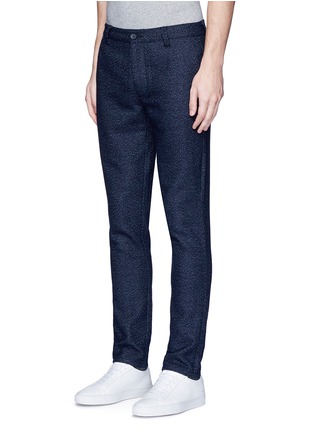 Front View - Click To Enlarge - TOPMAN - Skinny fit wool blend hopsack pants