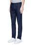 Front View - Click To Enlarge - TOPMAN - Skinny fit wool blend hopsack pants