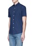 Front View - Click To Enlarge - TOPMAN - Short sleeve poplin shirt