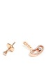 Detail View - Click To Enlarge - MESSIKA - 'Move Uno' detachable diamond 18k rose gold earrings
