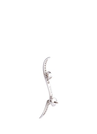 Detail View - Click To Enlarge - MESSIKA - 'Daisy Rock' diamond 18k gold detachable single earring