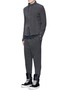 Figure View - Click To Enlarge - THE VIRIDI-ANNE - Textured cotton drawstring sweatpants