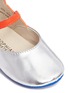 Detail View - Click To Enlarge - SOPHIA WEBSTER - 'Chiara Baby' butterfly metallic leather infant Mary Jane flats