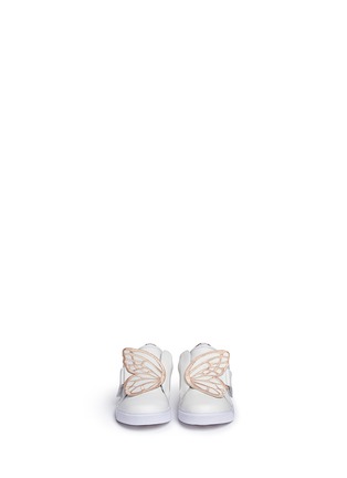 Figure View - Click To Enlarge - SOPHIA WEBSTER - 'Bibi Low Top Mini' butterfly embroidery toddler leather sneakers