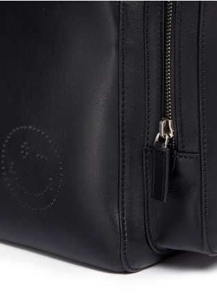 Detail View - Click To Enlarge - ANYA HINDMARCH - 'Wink' perforated leather backpack