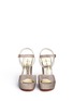 Front View - Click To Enlarge - STUART WEITZMAN - 'Sashay' glitter mesh platform sandals