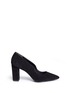 Main View - Click To Enlarge - OPENING CEREMONY - 'Getta' suede chunky heel pumps
