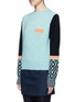 Front View - Click To Enlarge - TOGA ARCHIVES - Colourblock geometric intarsia wool blend sweater