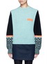 Main View - Click To Enlarge - TOGA ARCHIVES - Colourblock geometric intarsia wool blend sweater