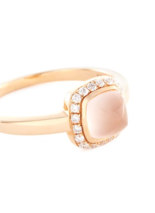 Detail View - Click To Enlarge - FRED - Pain de sucre' diamond quartz 18k rose gold small ring