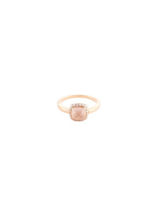 Main View - Click To Enlarge - FRED - Pain de sucre' diamond quartz 18k rose gold small ring