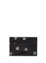 Main View - Click To Enlarge - LANVIN - Black widow print leather card case