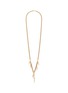 Main View - Click To Enlarge - CHLOÉ - 'Kay' Swarovski pearl brass matinee necklace