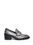 Main View - Click To Enlarge - COACH - 'Heath' mirror leather penny loafers