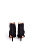 Back View - Click To Enlarge - ALAÏA - Wavy side gores suede ankle boots