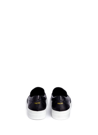 Back View - Click To Enlarge - FACTO - 'Mercury' lambskin leather skate slip-ons