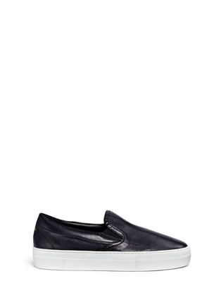Main View - Click To Enlarge - FACTO - 'Mercury' lambskin leather skate slip-ons