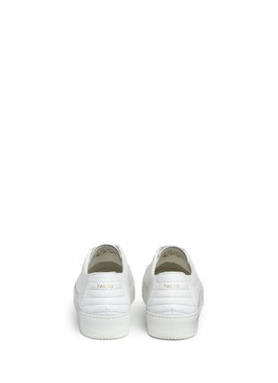 Back View - Click To Enlarge - FACTO - 'Apollo' quilted collar leather sneakers