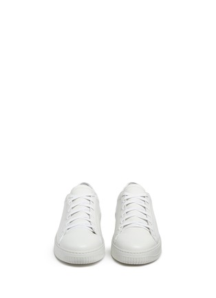Front View - Click To Enlarge - FACTO - 'Apollo' quilted collar leather sneakers