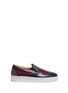 Main View - Click To Enlarge - FACTO - 'Aurora' colourblock leather skate slip-ons
