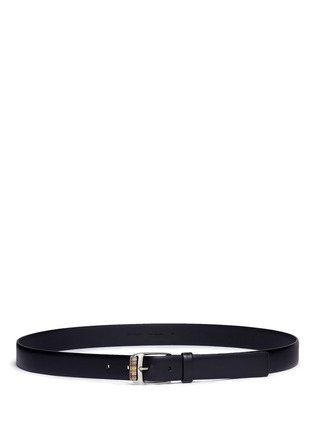 Main View - Click To Enlarge - PAUL SMITH - Stripe trim leather belt