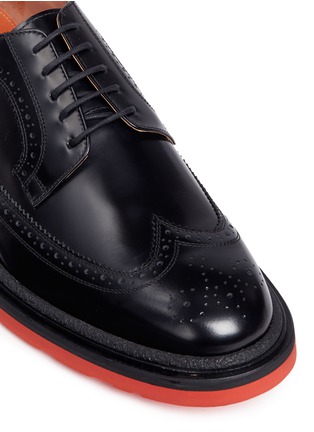 Detail View - Click To Enlarge - PAUL SMITH - 'Grand' brogue leather Derbies