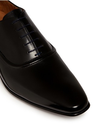 Detail View - Click To Enlarge - PAUL SMITH - 'Starling' spazzolato leather Oxfords