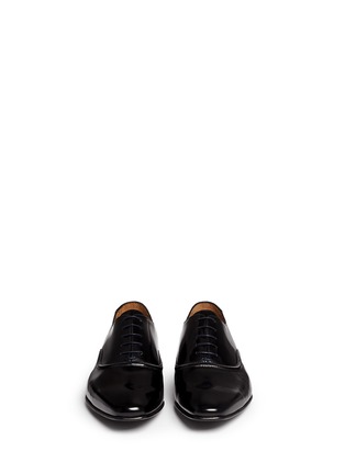Front View - Click To Enlarge - PAUL SMITH - 'Starling' spazzolato leather Oxfords