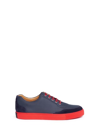 Main View - Click To Enlarge - HARRYS OF LONDON - 'Mr Jones 2' suede trim tech leather sneakers
