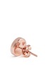 Detail View - Click To Enlarge - RUIFIER - 'Smitten' 18k rose gold cord stud earrings