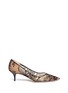 Main View - Click To Enlarge - JIMMY CHOO - 'Aza' floral lace mesh pumps
