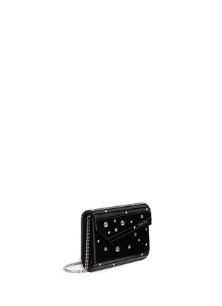 Front View - Click To Enlarge - JIMMY CHOO - 'Candy' crystal embellished acrylic clutch