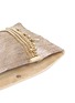 Detail View - Click To Enlarge - JIMMY CHOO - 'Chandra' chain lamé metallic suede clutch