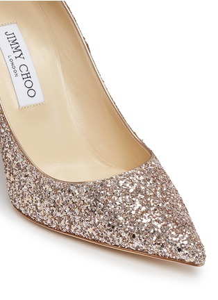 Detail View - Click To Enlarge - JIMMY CHOO - 'Abel' coarse glitter pumps