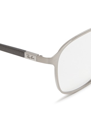 Detail View - Click To Enlarge - RAY-BAN - Square metal frame optical glasses