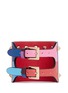 Back View - Click To Enlarge - VALENTINO GARAVANI - 'Rockstud' 1973' colourblock wide leather bracelet