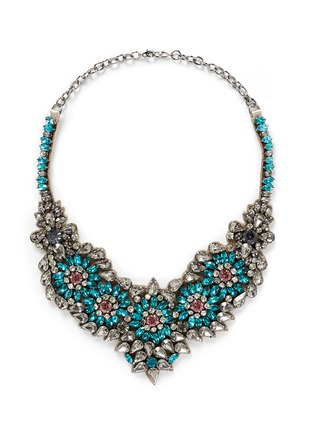 Main View - Click To Enlarge - VALENTINO GARAVANI - Crystal flower necklace