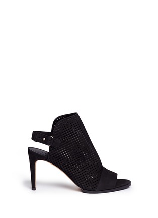 Main View - Click To Enlarge - VINCE - 'Aden2' perforated vamp suede sandals