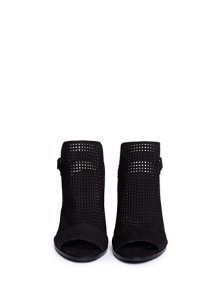 Figure View - Click To Enlarge - VINCE - 'Aden2' perforated vamp suede sandals